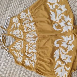Free People Mustard Romper